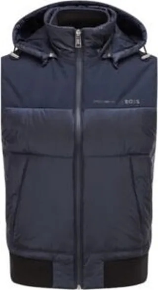 Porsche x BOSS Water-repellent hybrid gilet with exclusive logos