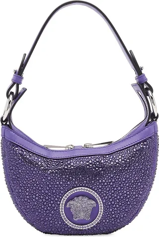 Mini Crystal-Embellished Shoulder Bag