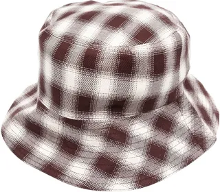 Checked Bucket Hat