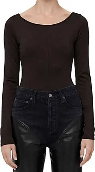Agolde Stevie Open Neck Thong Bodysuit