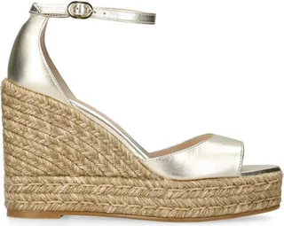 Stuart Weitzman Nudistcurve Espadrille Wedge Sandals