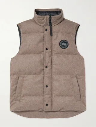 Garson Quilted DynaLuxe Recycled Wool-Blend Down Gilet