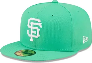Men's New Era Island Green Logo White San Francisco Giants 59FIFTY Fitted Hat