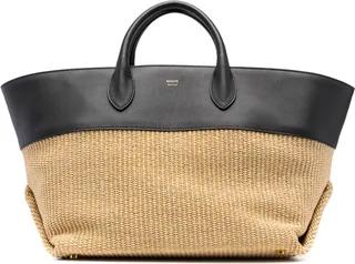 medium Amelia raffia tote bag