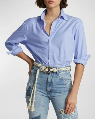 Relaxed-Fit Cotton Poplin Shirt