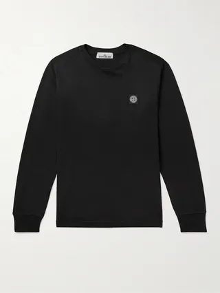 Logo-Embroidered Garment-Dyed Cotton-Jersey T-Shirt