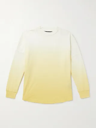Logo-Print Ombré Cotton-Jersey T-Shirt