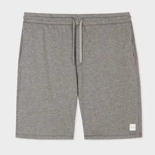 Men's Grey Marl Jersey Cotton Lounge Shorts