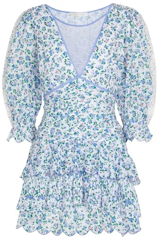 Marquise floral cotton minidress