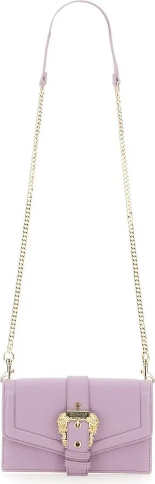 Versace Jeans Couture Logo-Buckle Chain-Linked Crossbody Bag