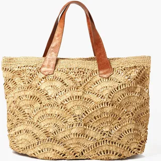 Natural Tulum Crocheted Tote