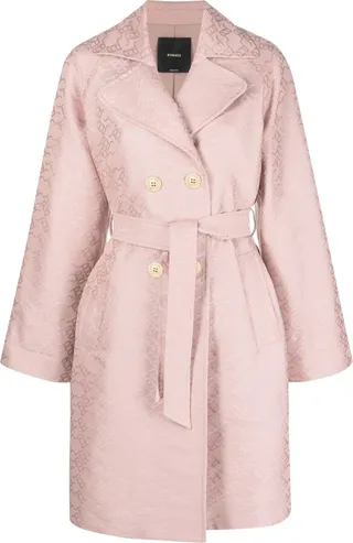 Double-Breasted Belted Coat