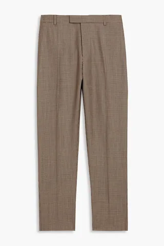 Houndstooth wool pants