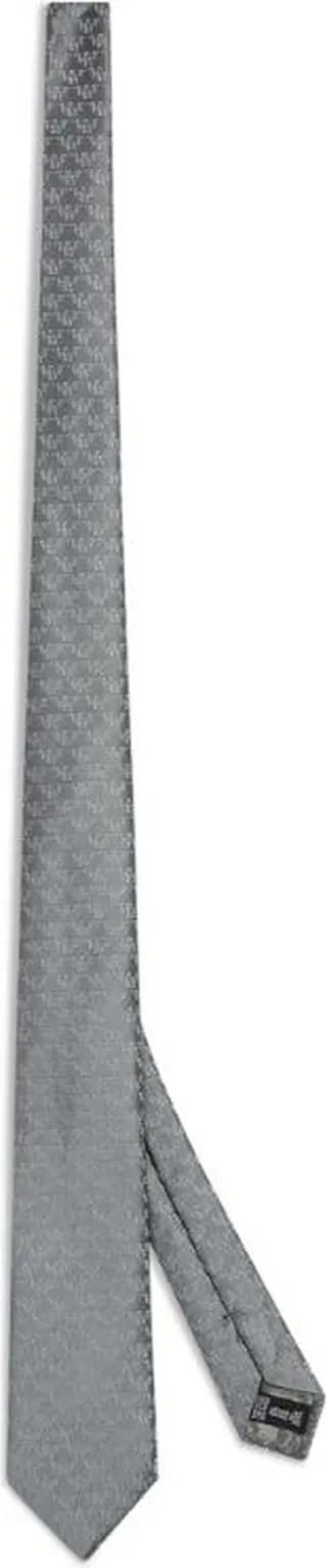 Emporio Armani Silk-Cotton Jacquard Tie