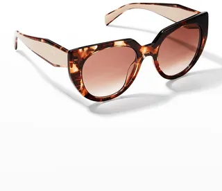 Oversized Acetate Cat-Eye Sunglasses