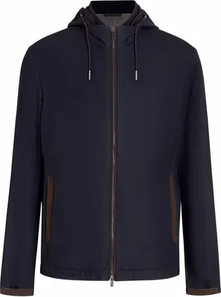 Hooded Lightweight Wool Jacket