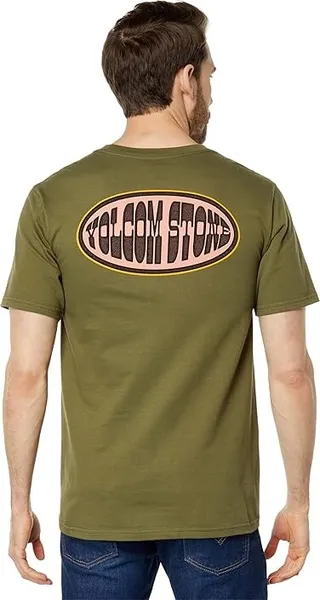 Volcom Lapper Short Sleeve Tee (Military) Men's Clothing