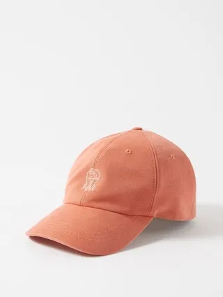 Crest Of Solomeo-embroidered Cotton-twill Cap