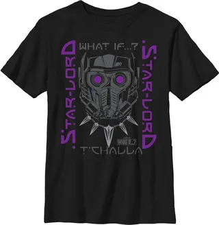 Boy's Marvel What if…? Star Lord T-Shirt - Black - X Small