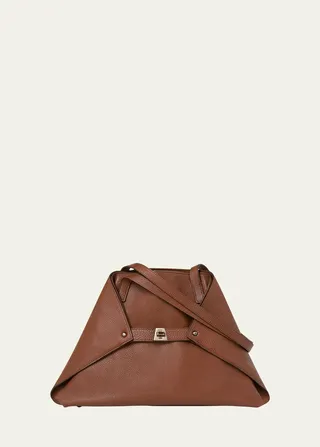 Ai Small Leather Shoulder Tote Bag