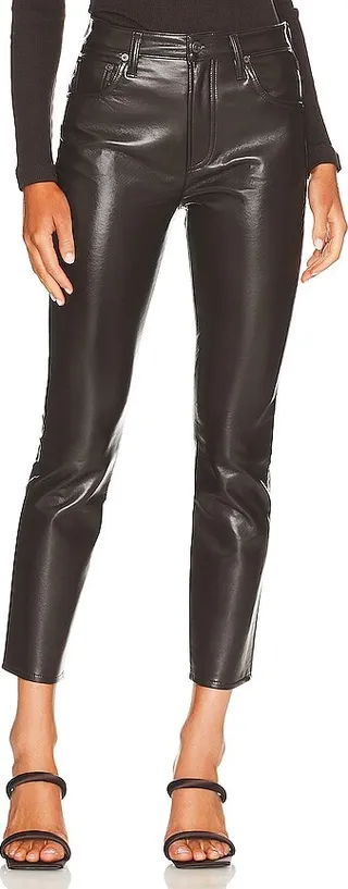Jolene High Rise Vintage Slim Recycled Leather
