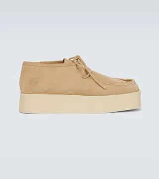 Wedge lace-up shoes