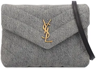 Toy Loulou cotton denim shoulder bag