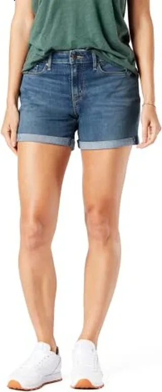 Signature by Levi Strauss & Co. Gold Label Women's Mid-rise Shorts (Available in Plus Size)