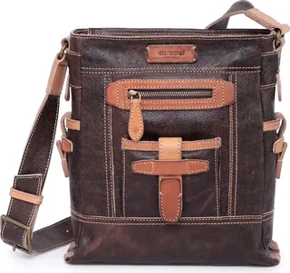 Leeds Castle Leather Crossbody Bag