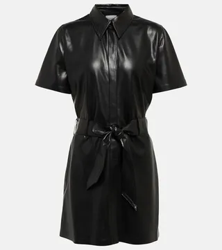 Halli faux leather minidress