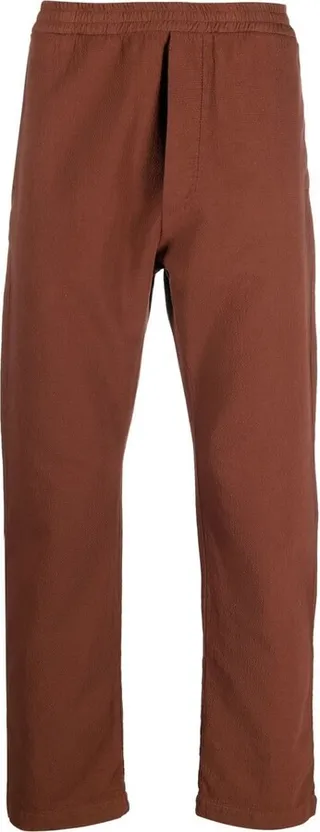 Straight-Leg Cotton Trousers