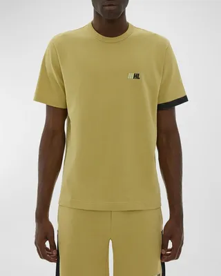 Men's Slant Logo-Print Cotton T-Shirt