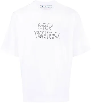 Arrows-motif short-sleeve T-shirt