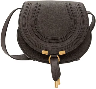 Chloé Brown Small Marcie Saddle Bag