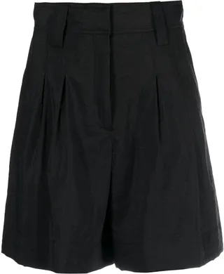 Wide-Leg Tailored Shorts