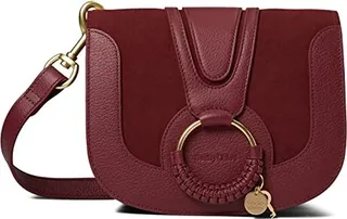 See by Chloe Hana Small Suede Leather Crossbody (Dark Velvet) Cross Body Handbags