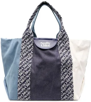 Logo Print Tote Bag