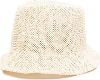 Woven Straw Fedora Hat