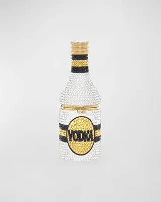 Mini Vodka Bottle Crystal Pillbox