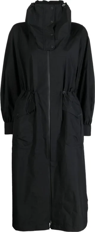 Two-Pocket Hooded Parka Coat