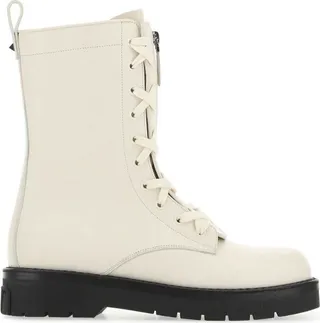 Valentino Garavani Rockstud Lace-Up Combat Boots