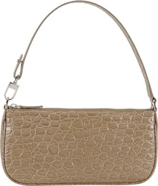 Rachel bag in crocodile embossed leather