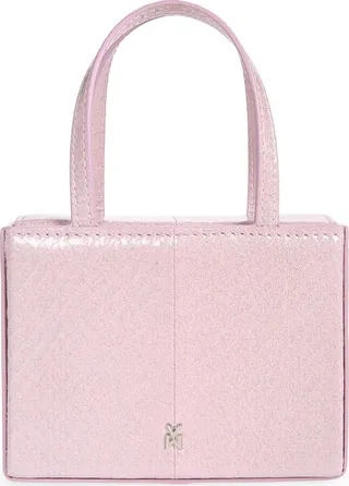 Superamini Giorgia Snakeskin Embossed Leather Bag
