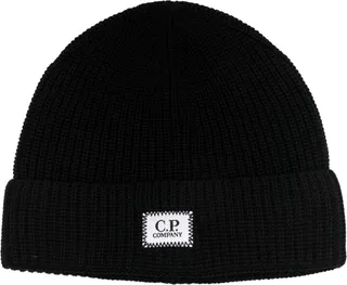 Logo-Patch Knitted Beanie