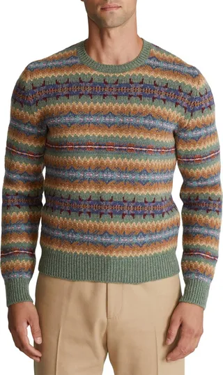 Fair Isle Wool & Cashmere Sweater