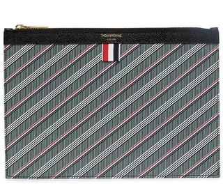 Striped Clutch Bag