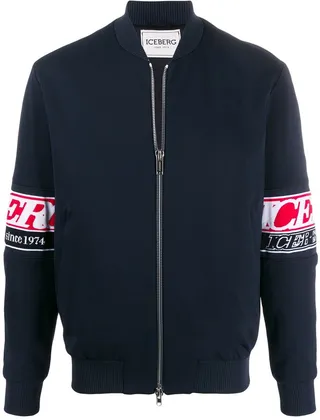 Sleeve-Logo Bomber Jacket