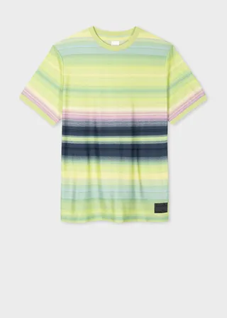 Lime 'Untitled Stripe' Cotton T-Shirt