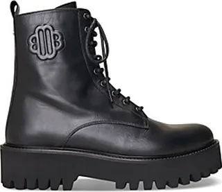 Maje Women's Lace Up Platform Combat Boots