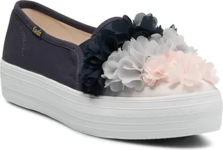 Floral Appliqué Slip-On
